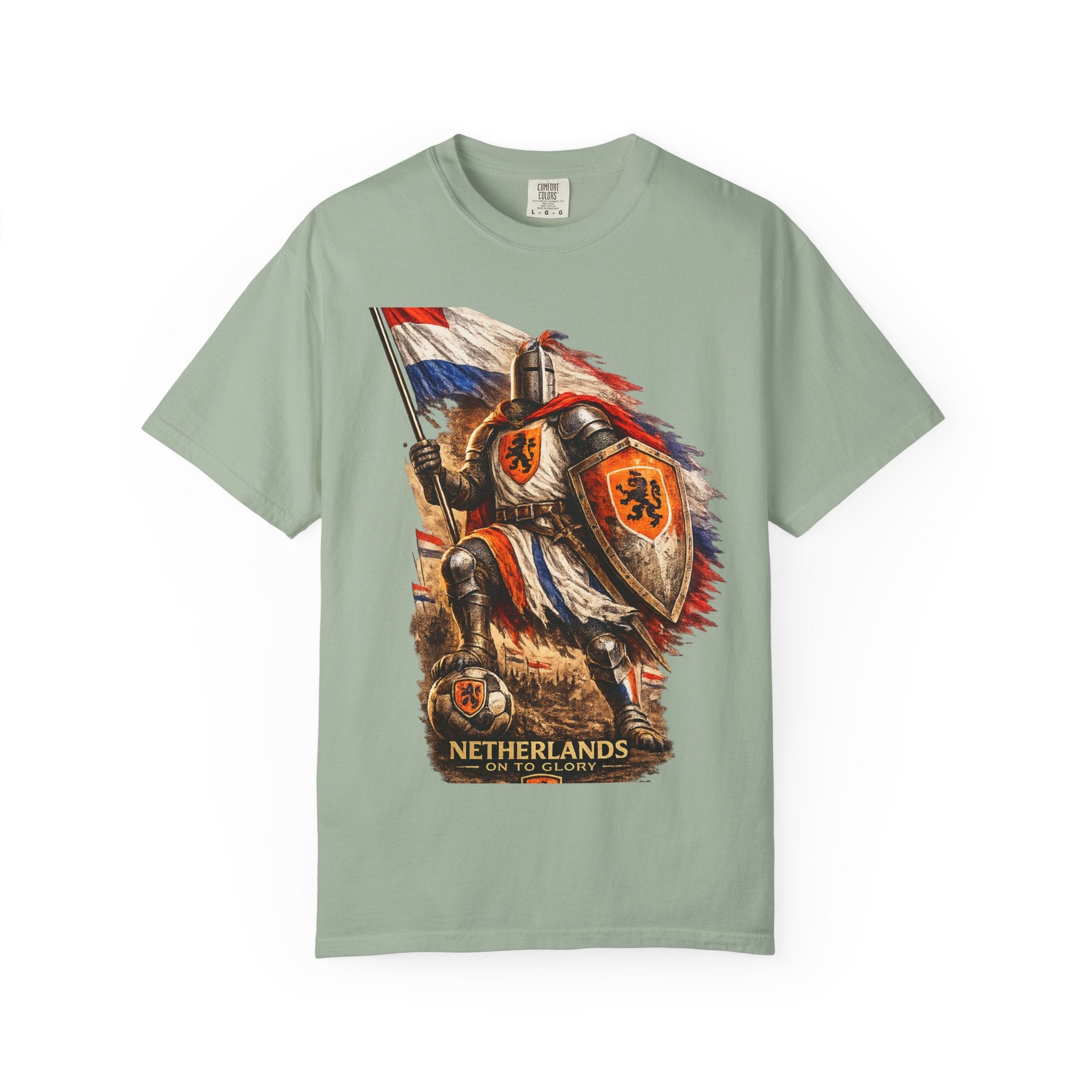 Netherlands Knight T-Shirt – Vintage Medieval Flag Graphic Tee