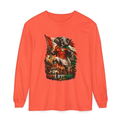 Côte d'Ivoire Elephant Graphic Long Sleeve Tee