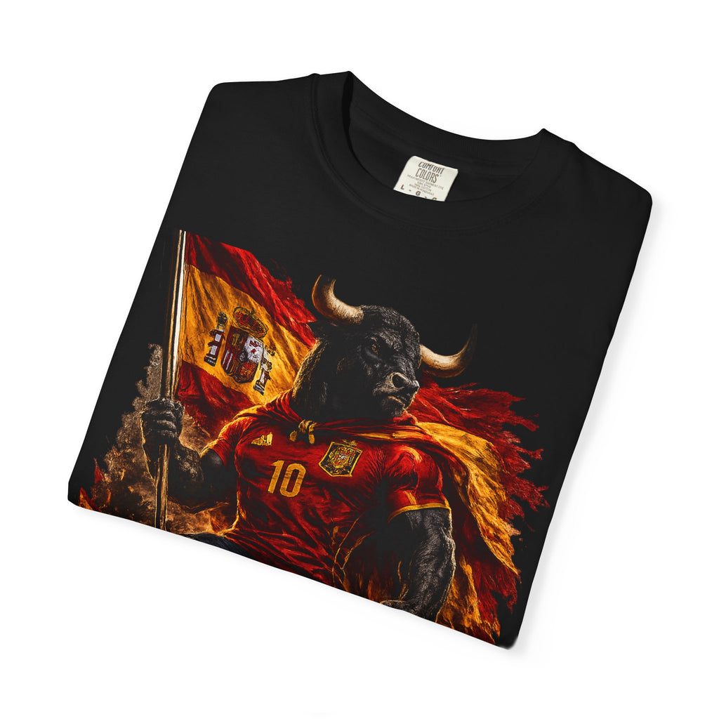 Spain Bull Soccer T-Shirt – España Football Fan Graphic Tee