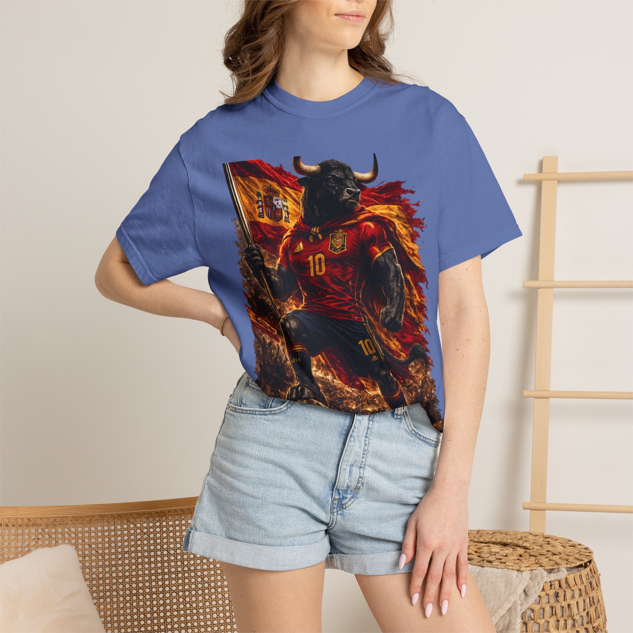Spain Bull Soccer T-Shirt – España Football Fan Graphic Tee