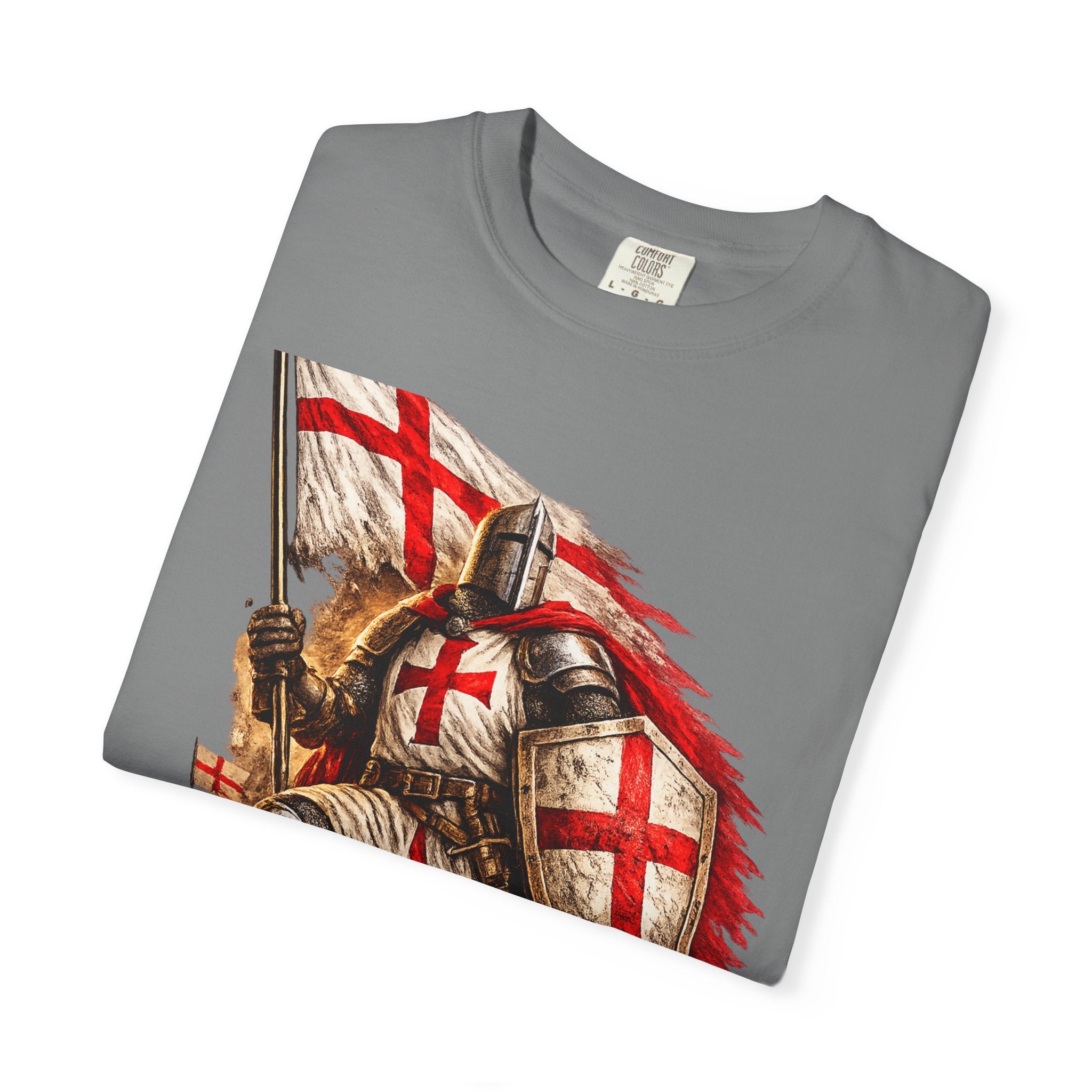 T‑Shirt — England Crusader Knight Graphic Tee (St. George’s Cross)