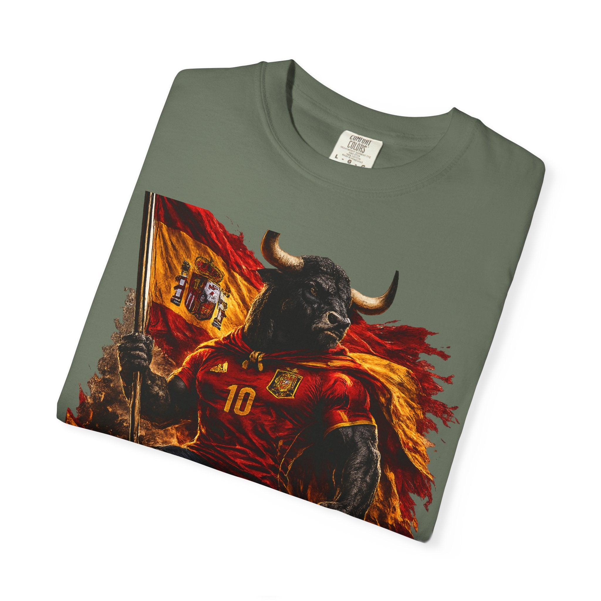 Spain Bull Soccer T-Shirt – España Football Fan Graphic Tee