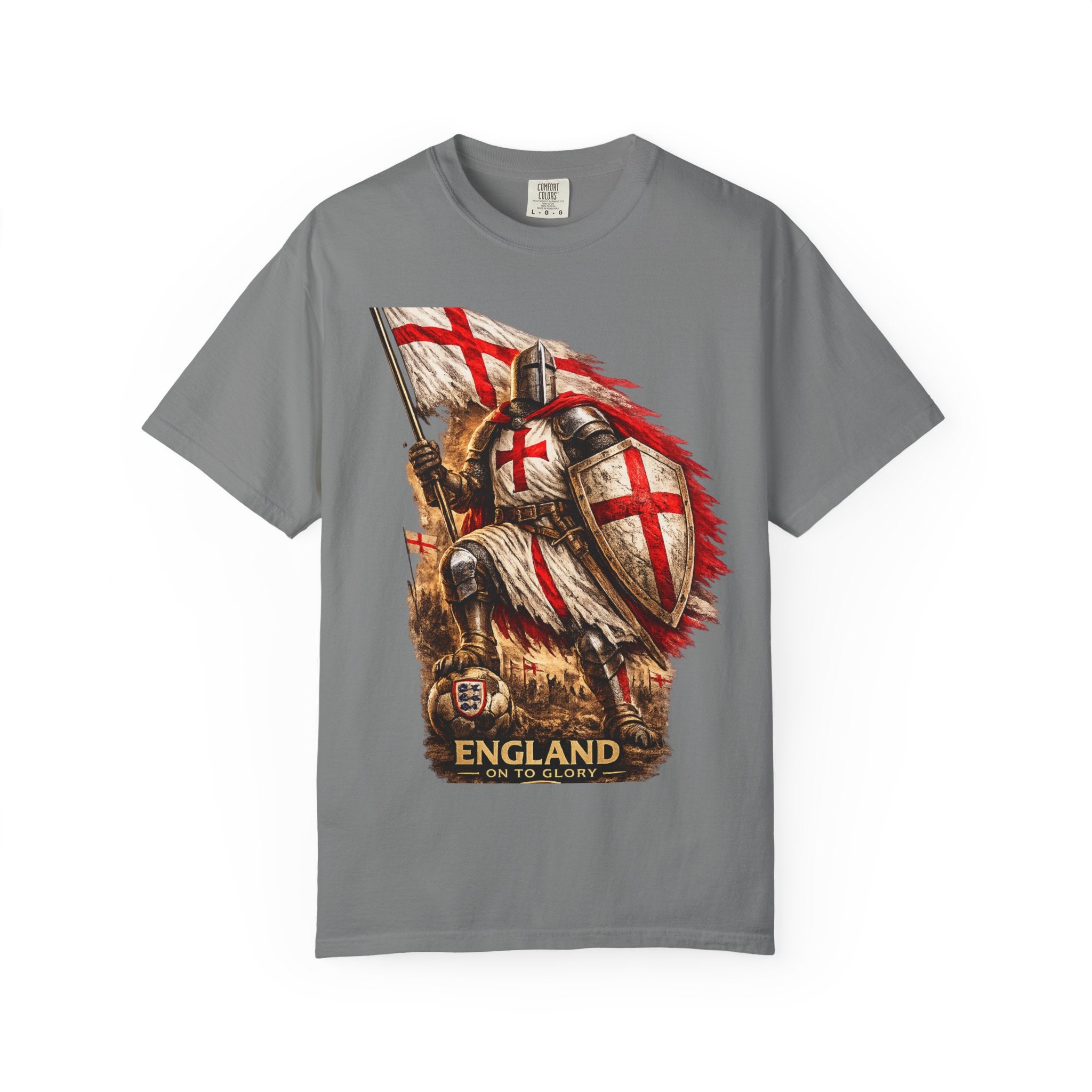 T‑Shirt — England Crusader Knight Graphic Tee (St. George’s Cross)