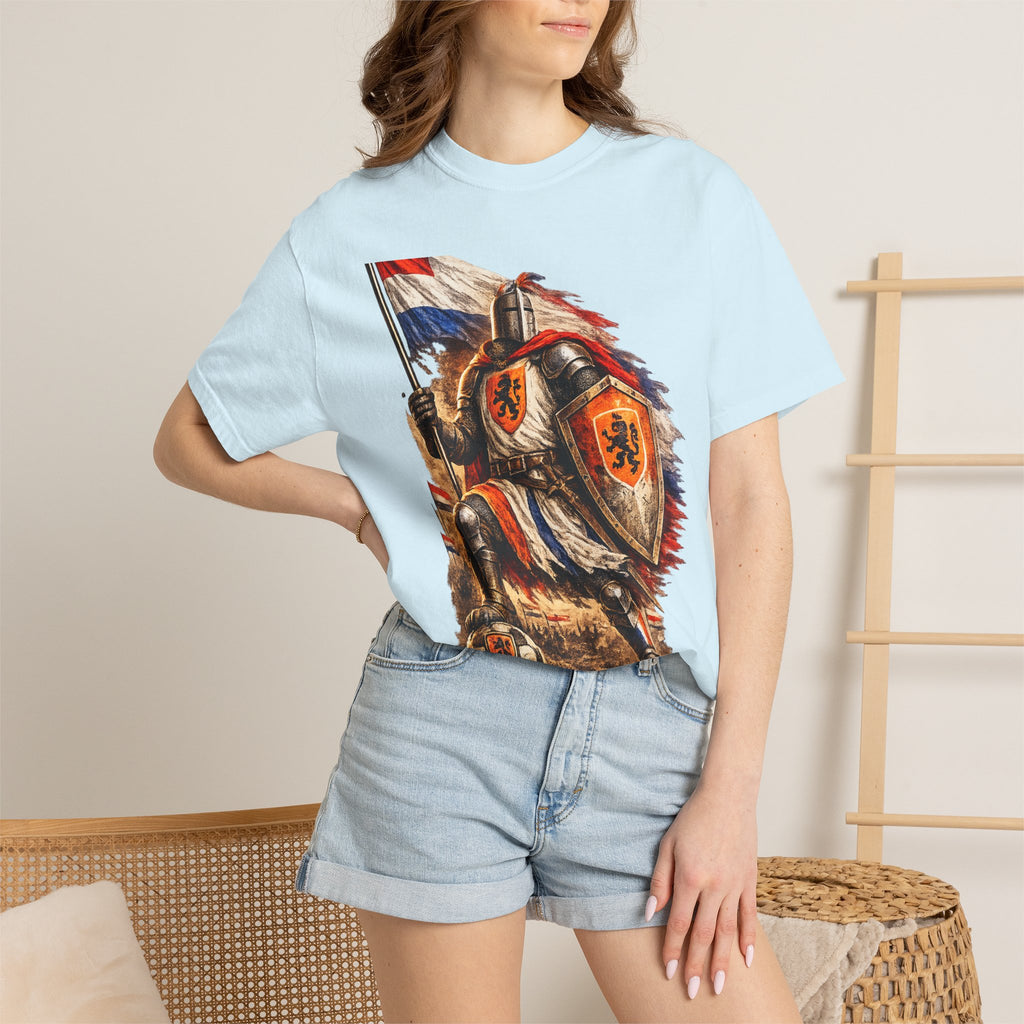 Netherlands Knight T-Shirt – Vintage Medieval Flag Graphic Tee