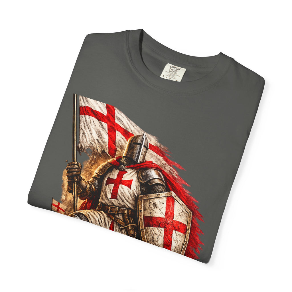 T‑Shirt — England Crusader Knight Graphic Tee (St. George’s Cross)