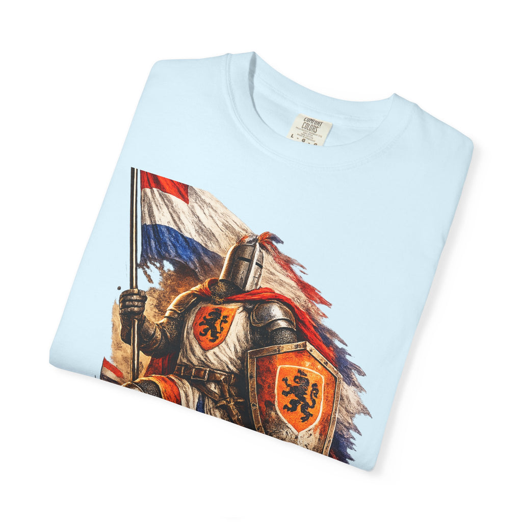 Netherlands Knight T-Shirt – Vintage Medieval Flag Graphic Tee