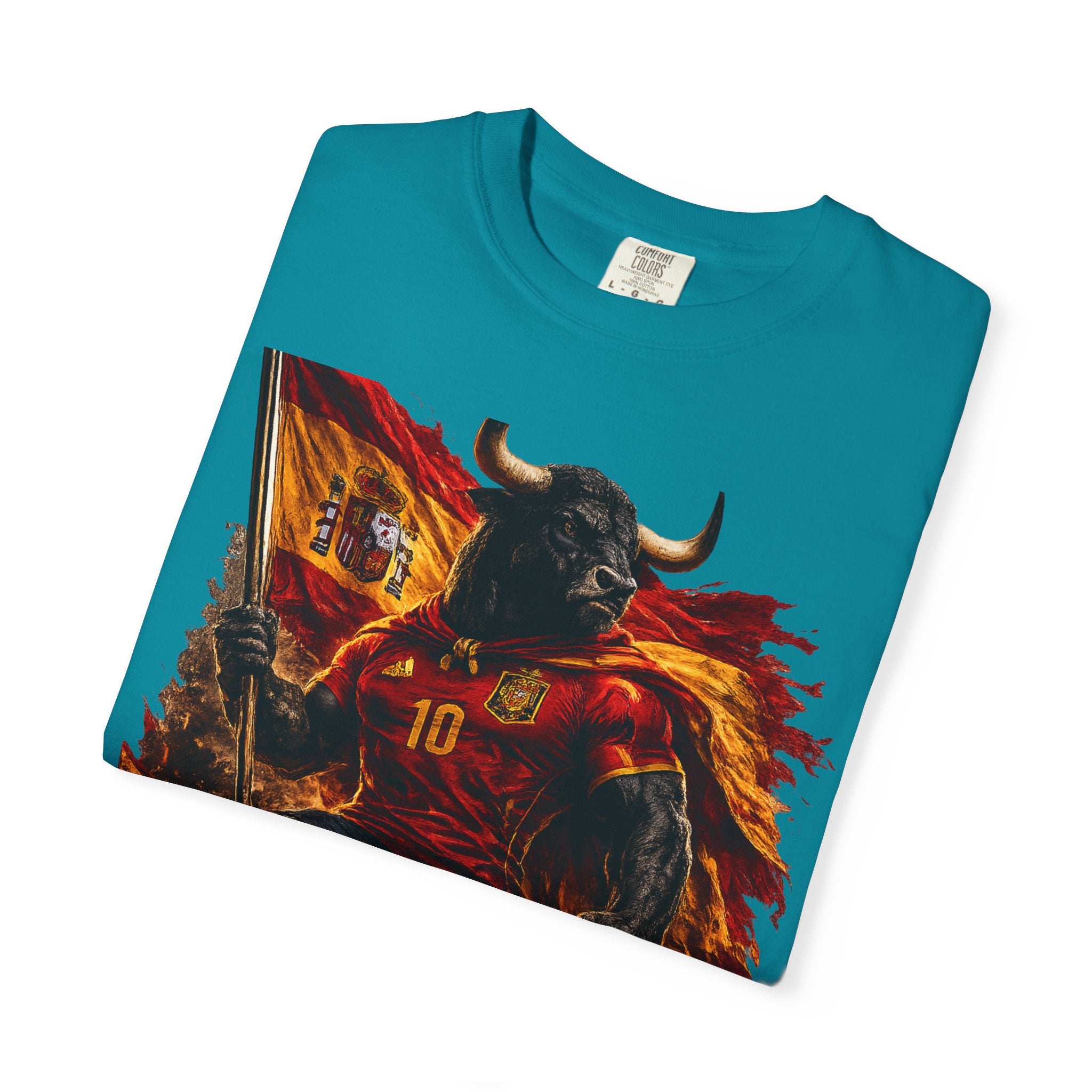 Spain Bull Soccer T-Shirt – España Football Fan Graphic Tee