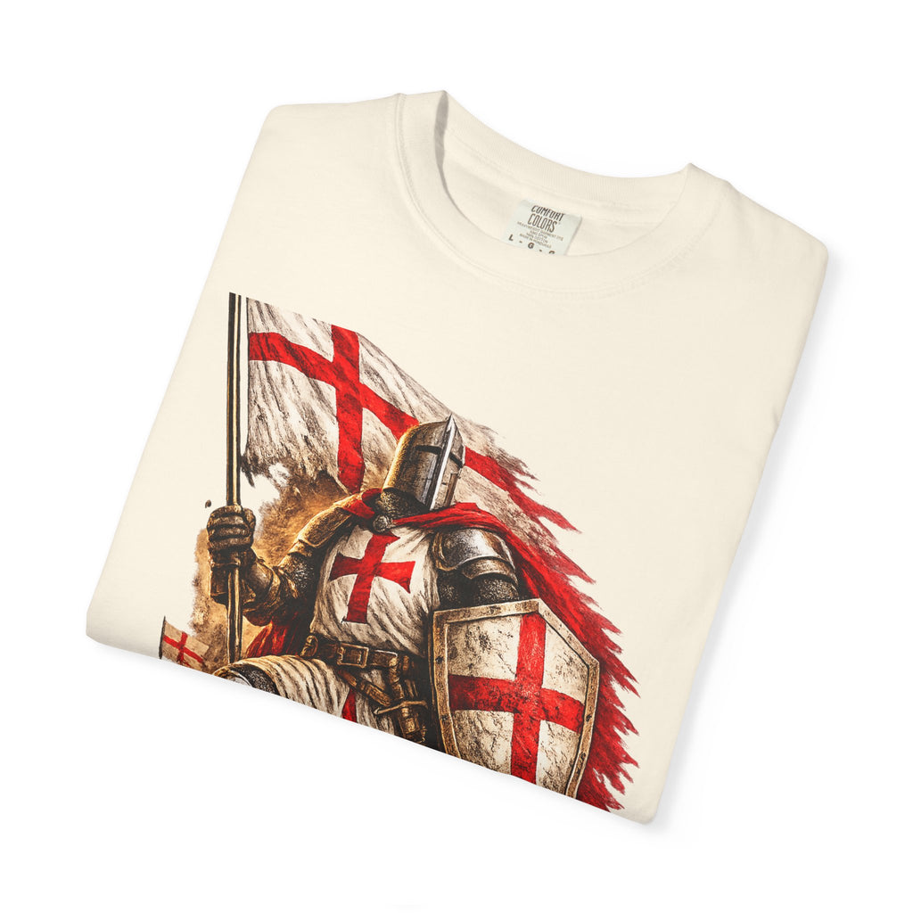 T‑Shirt — England Crusader Knight Graphic Tee (St. George’s Cross)