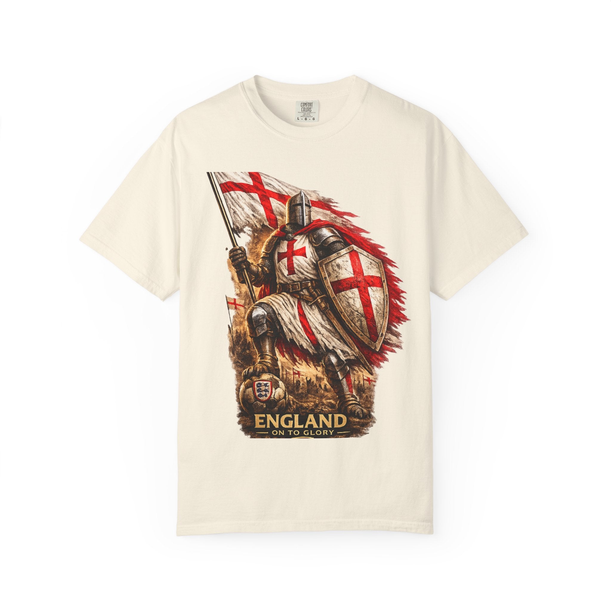 T‑Shirt — England Crusader Knight Graphic Tee (St. George’s Cross)