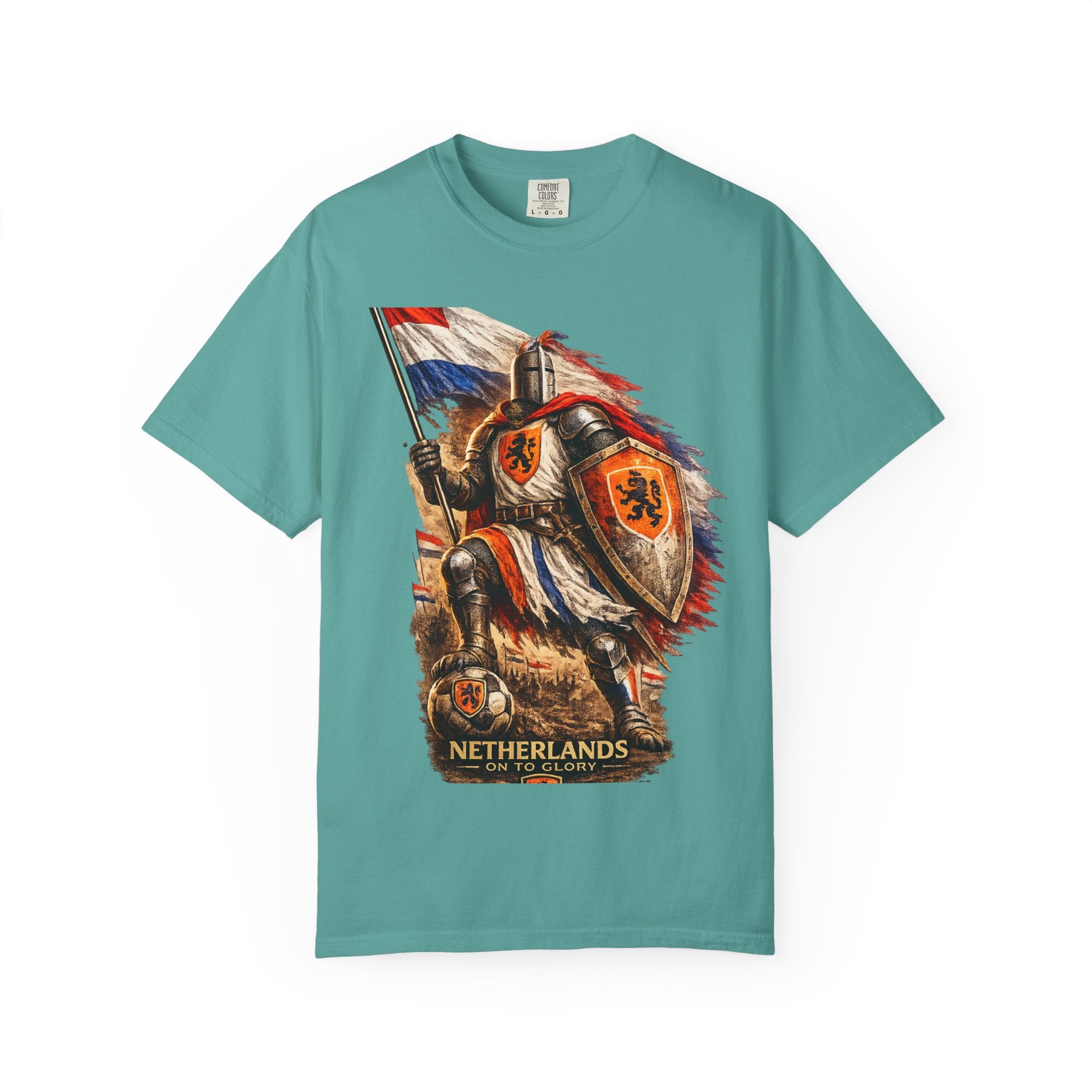Netherlands Knight T-Shirt – Vintage Medieval Flag Graphic Tee
