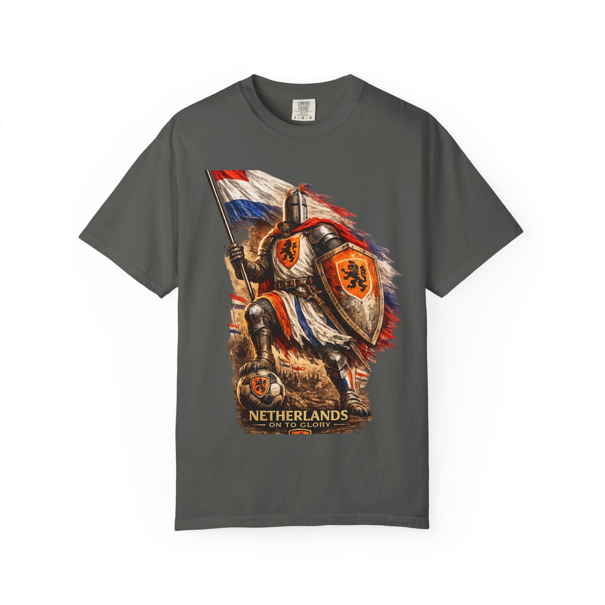 Netherlands Knight T-Shirt – Vintage Medieval Flag Graphic Tee