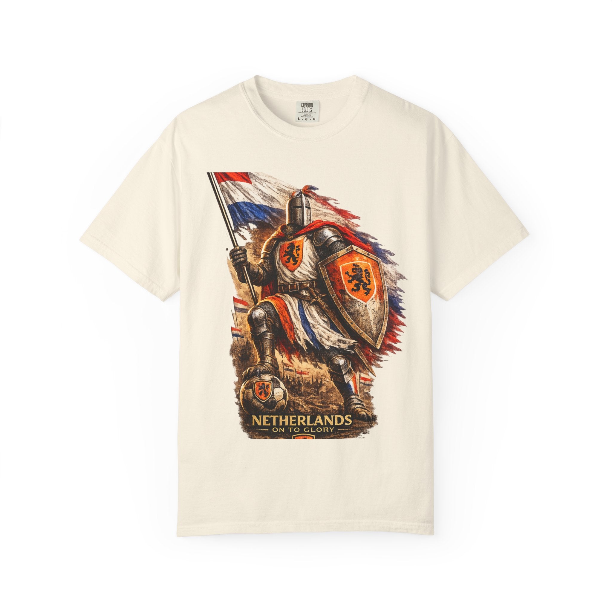 Netherlands Knight T-Shirt – Vintage Medieval Flag Graphic Tee