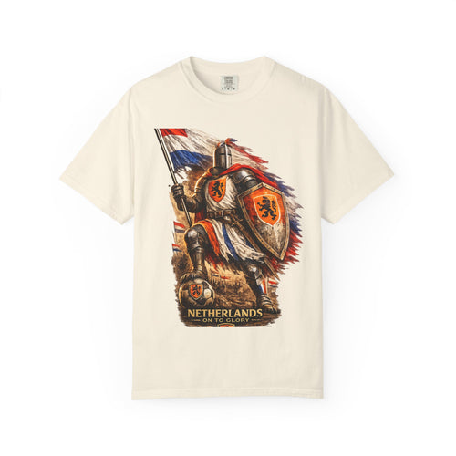 Netherlands Knight T-Shirt – Vintage Medieval Flag Graphic Tee