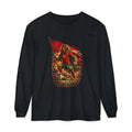 Morocco Lion Flag Long Sleeve T-Shirt — Retro Football Fan Tee