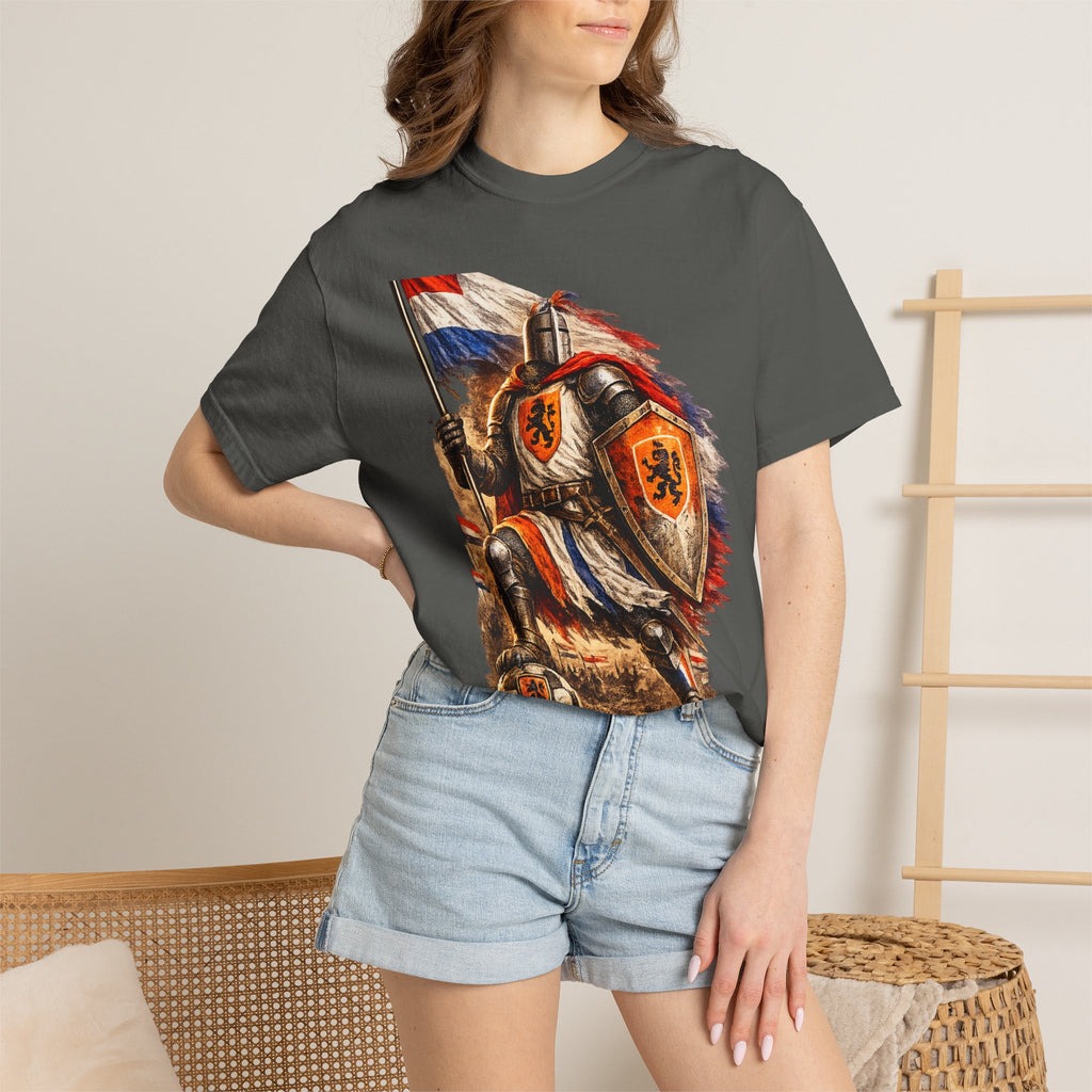 Netherlands Knight T-Shirt – Vintage Medieval Flag Graphic Tee