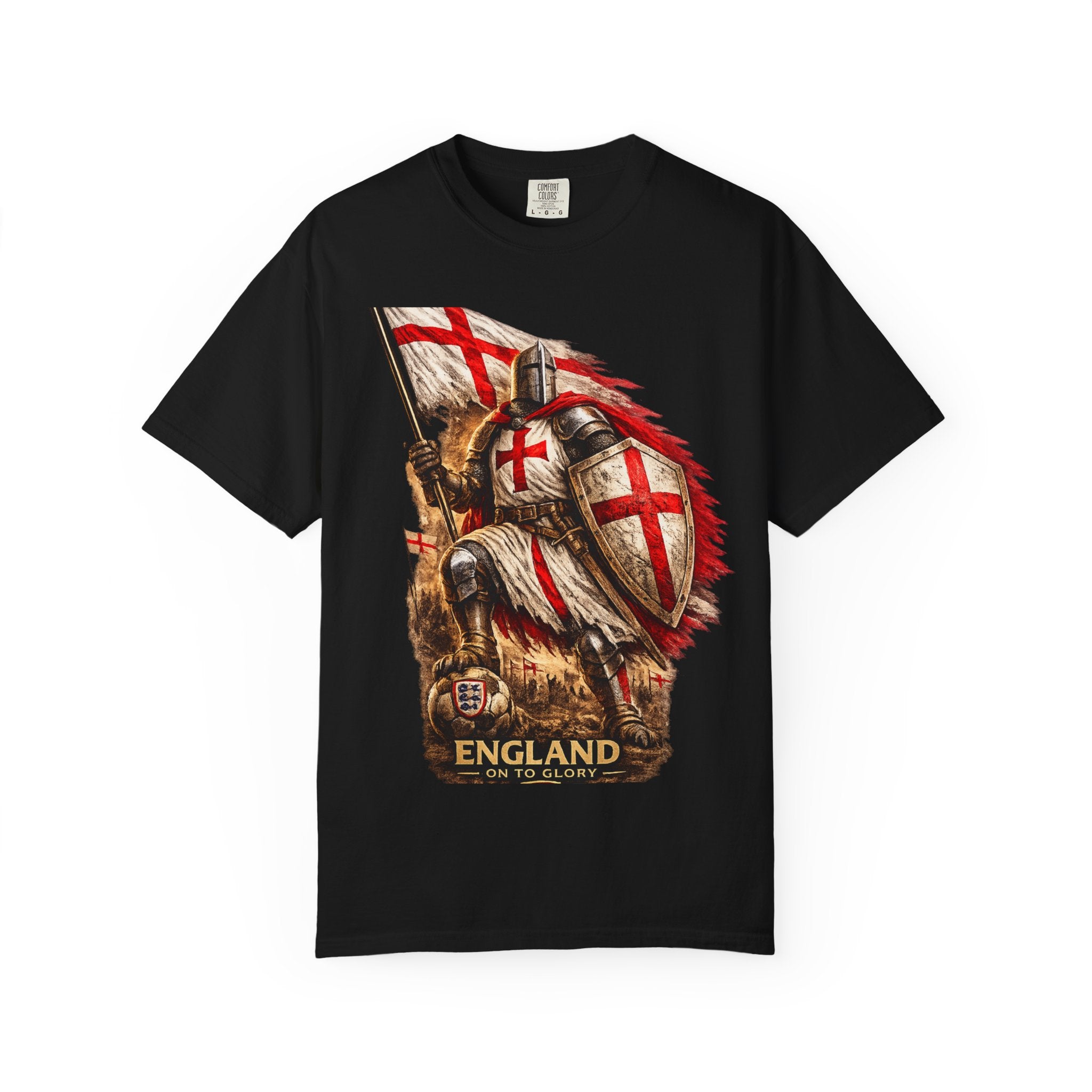T‑Shirt — England Crusader Knight Graphic Tee (St. George’s Cross)