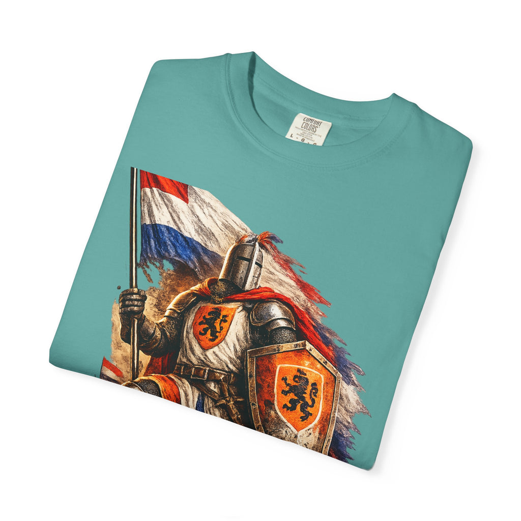 Netherlands Knight T-Shirt – Vintage Medieval Flag Graphic Tee