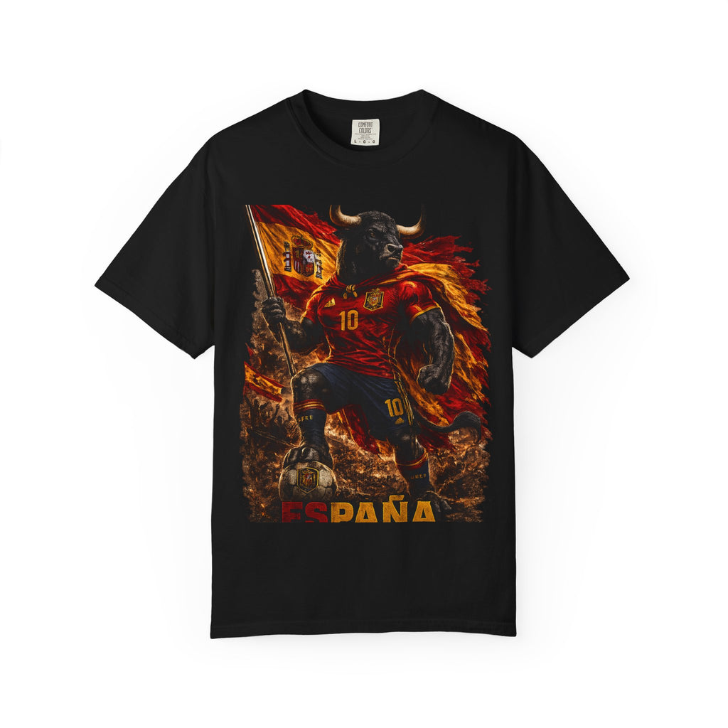 Spain Bull Soccer T-Shirt – España Football Fan Graphic Tee