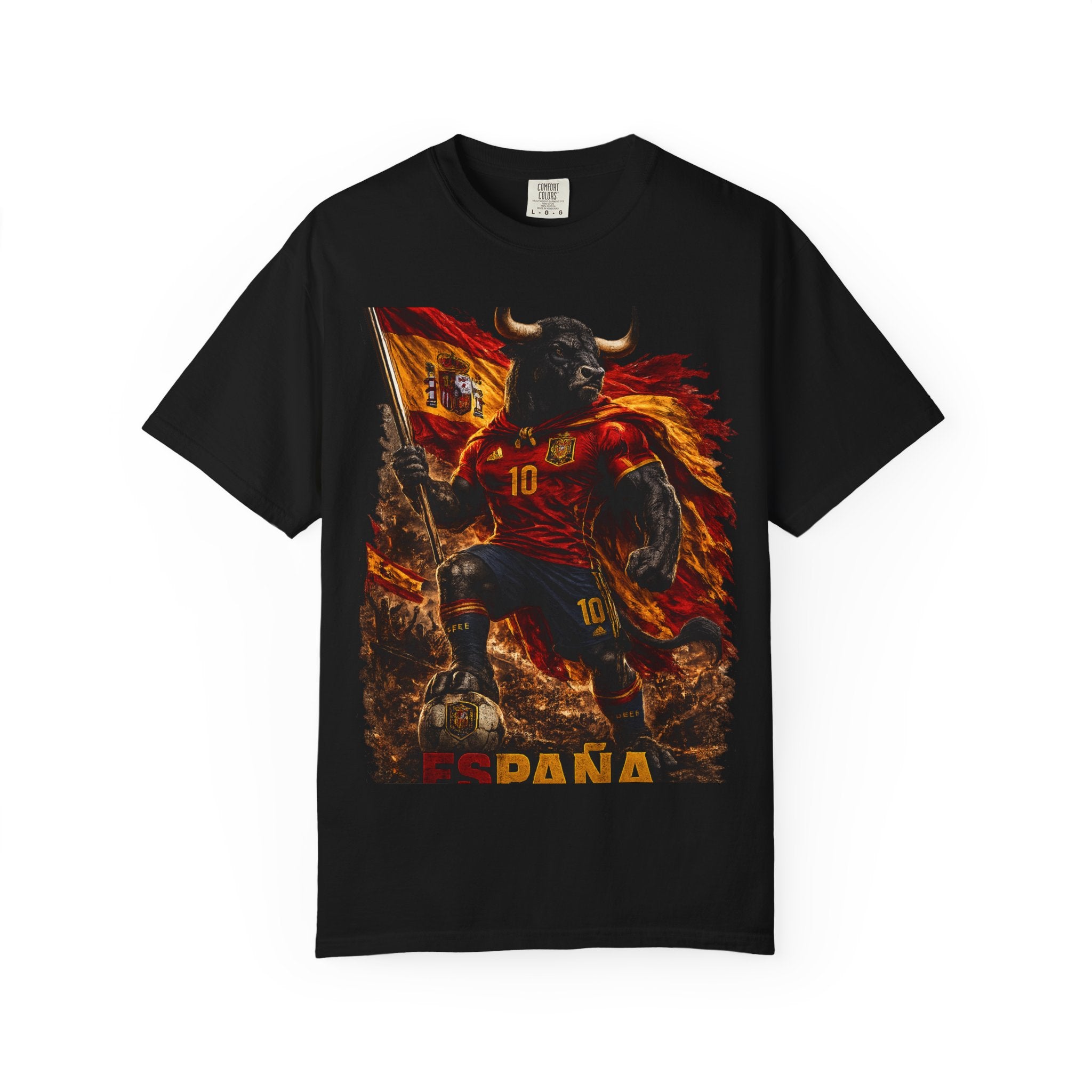 Spain Bull Soccer T-Shirt – España Football Fan Graphic Tee