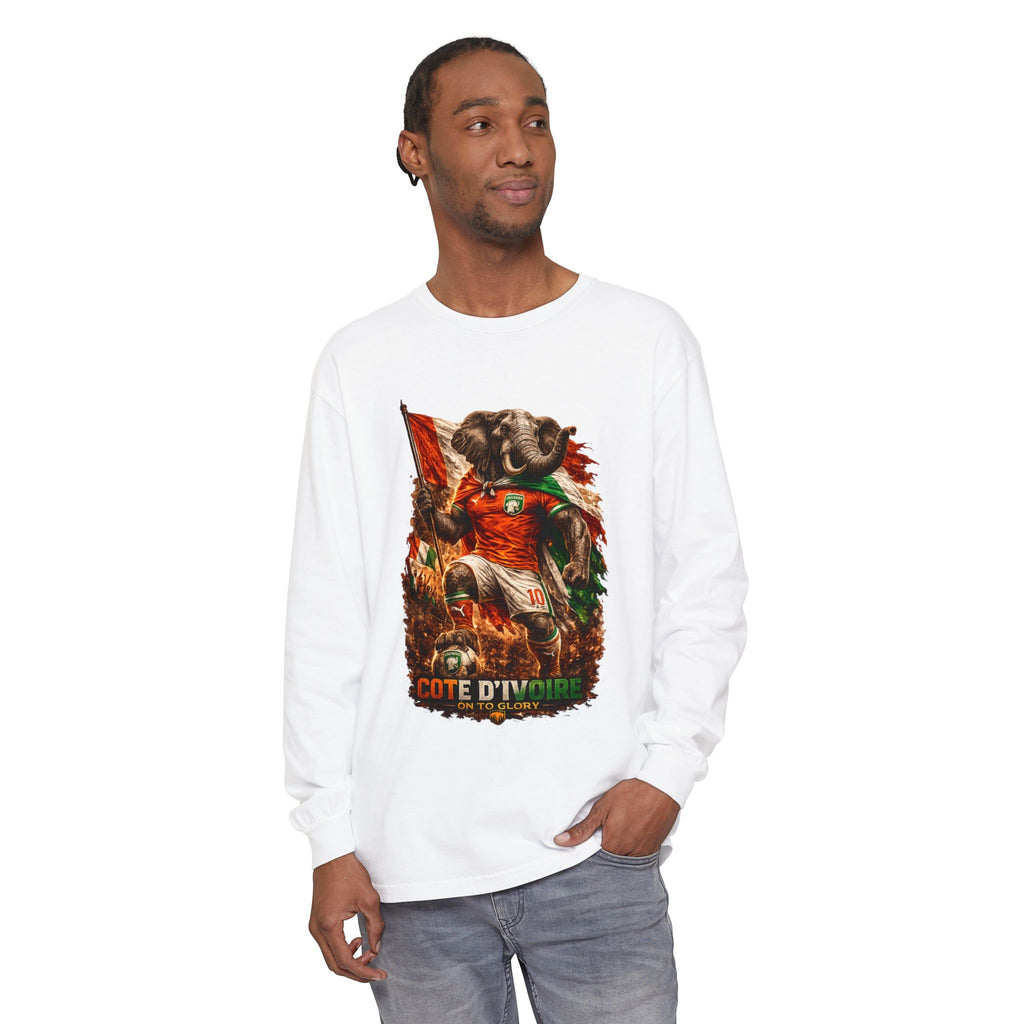 Côte d'Ivoire Elephant Graphic Long Sleeve Tee