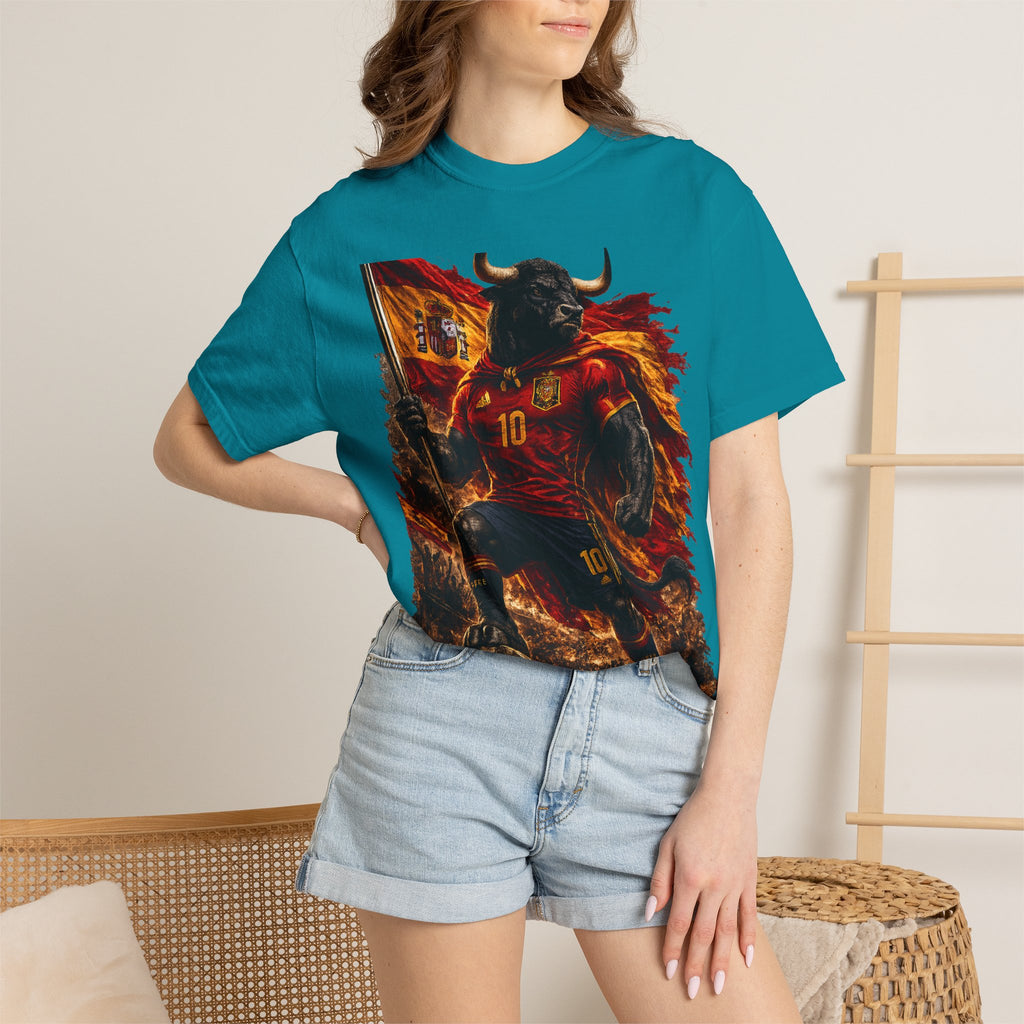 Spain Bull Soccer T-Shirt – España Football Fan Graphic Tee