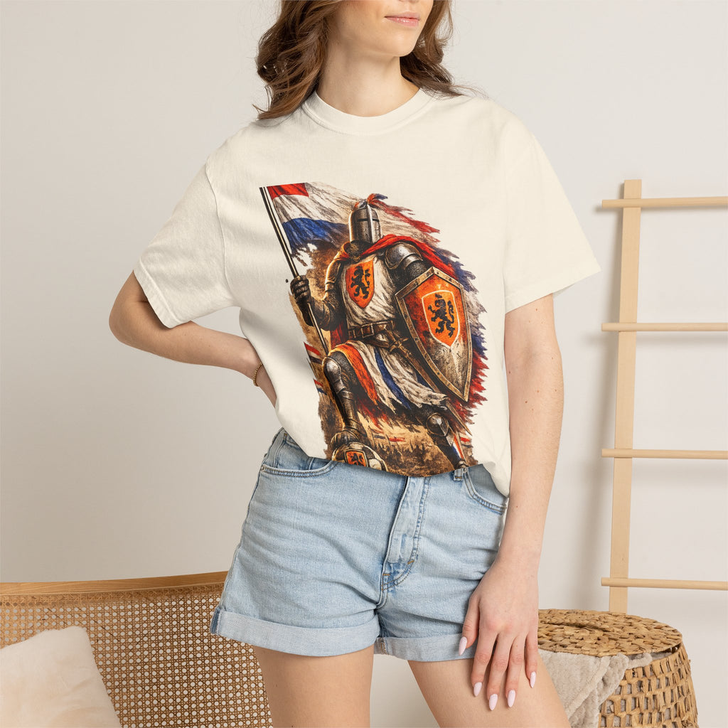 Netherlands Knight T-Shirt – Vintage Medieval Flag Graphic Tee