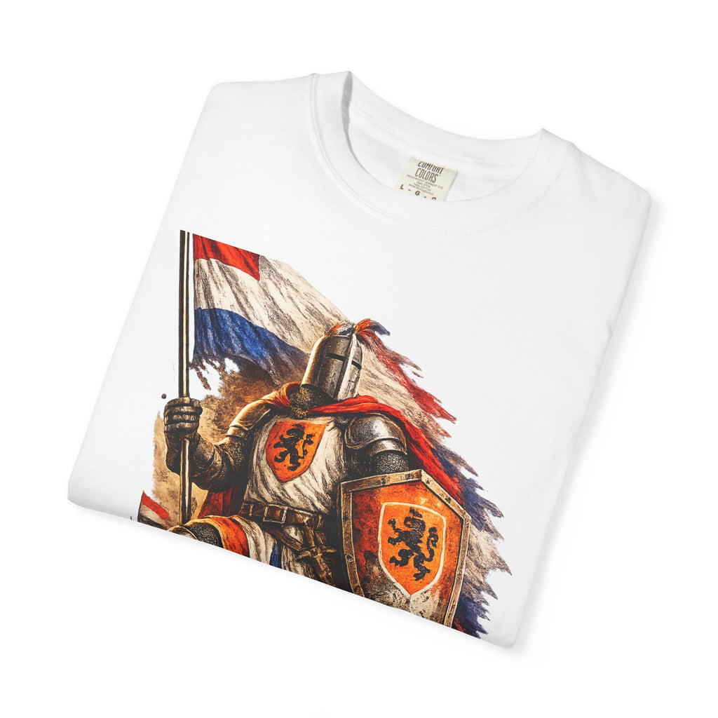 Netherlands Knight T-Shirt – Vintage Medieval Flag Graphic Tee