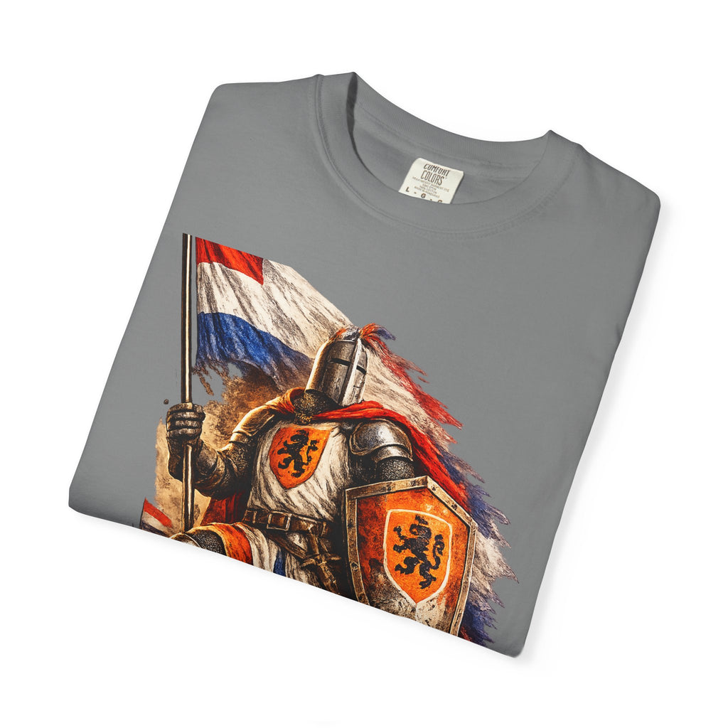 Netherlands Knight T-Shirt – Vintage Medieval Flag Graphic Tee