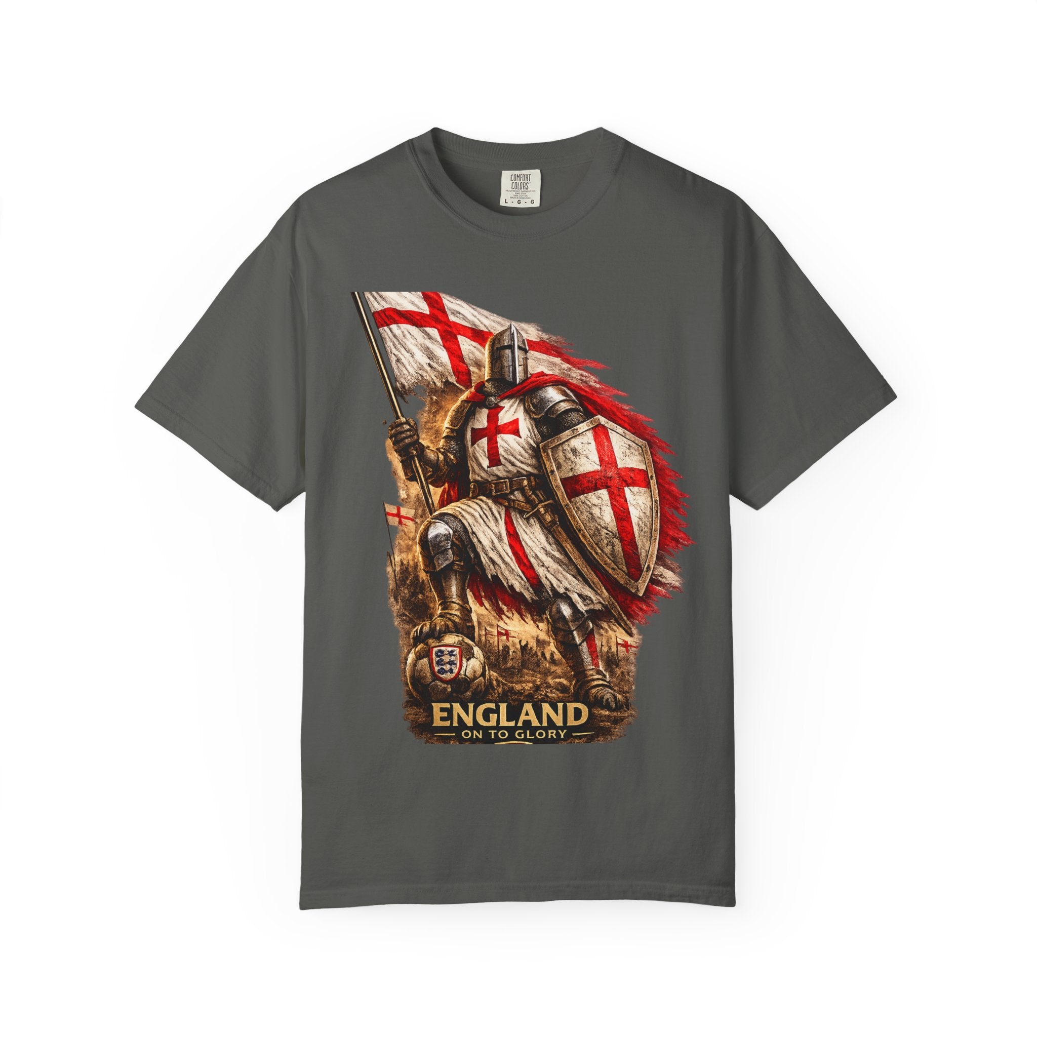 T‑Shirt — England Crusader Knight Graphic Tee (St. George’s Cross)