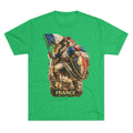 France Vintage Soldier Graphic Tee — French Flag Warrior T-Shirt