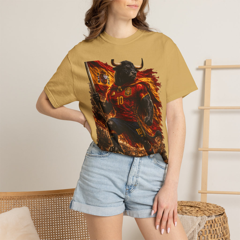 Spain Bull Soccer T-Shirt – España Football Fan Graphic Tee