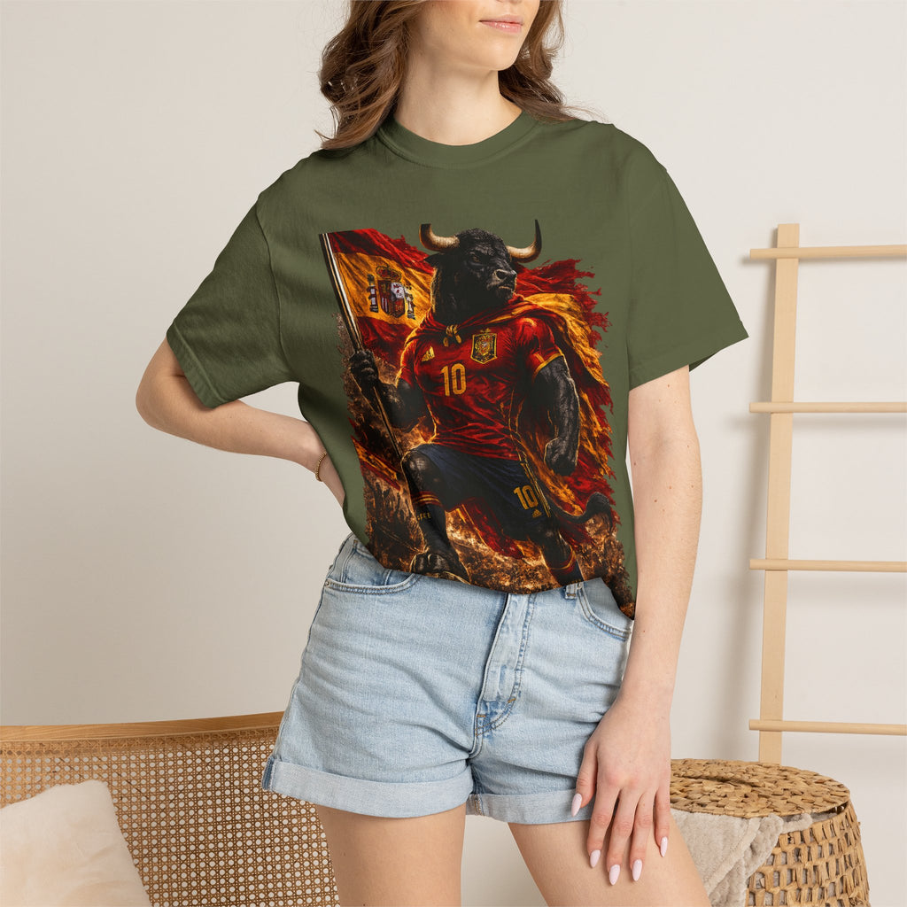 Spain Bull Soccer T-Shirt – España Football Fan Graphic Tee