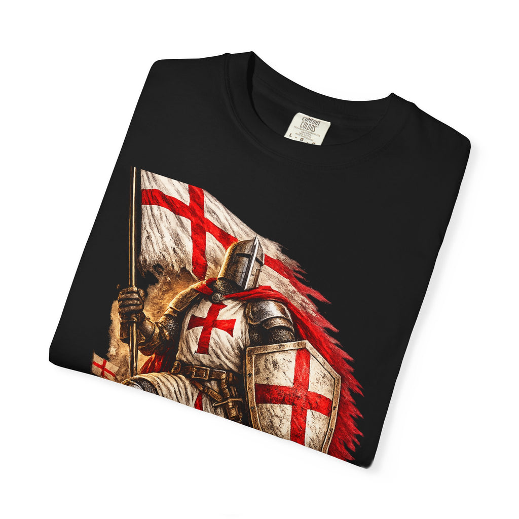 T‑Shirt — England Crusader Knight Graphic Tee (St. George’s Cross)