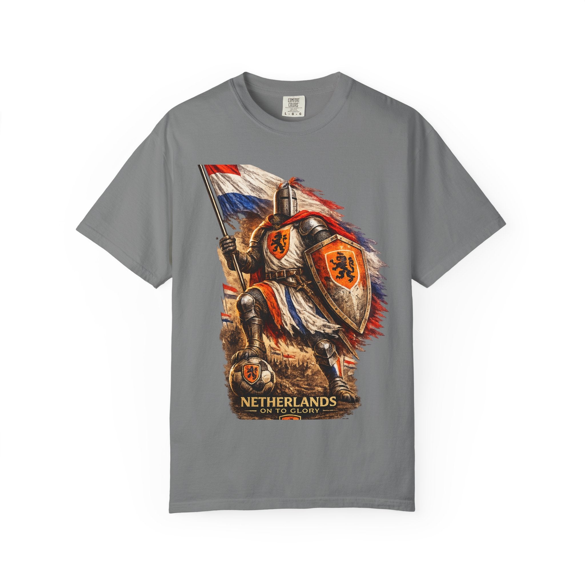 Netherlands Knight T-Shirt – Vintage Medieval Flag Graphic Tee