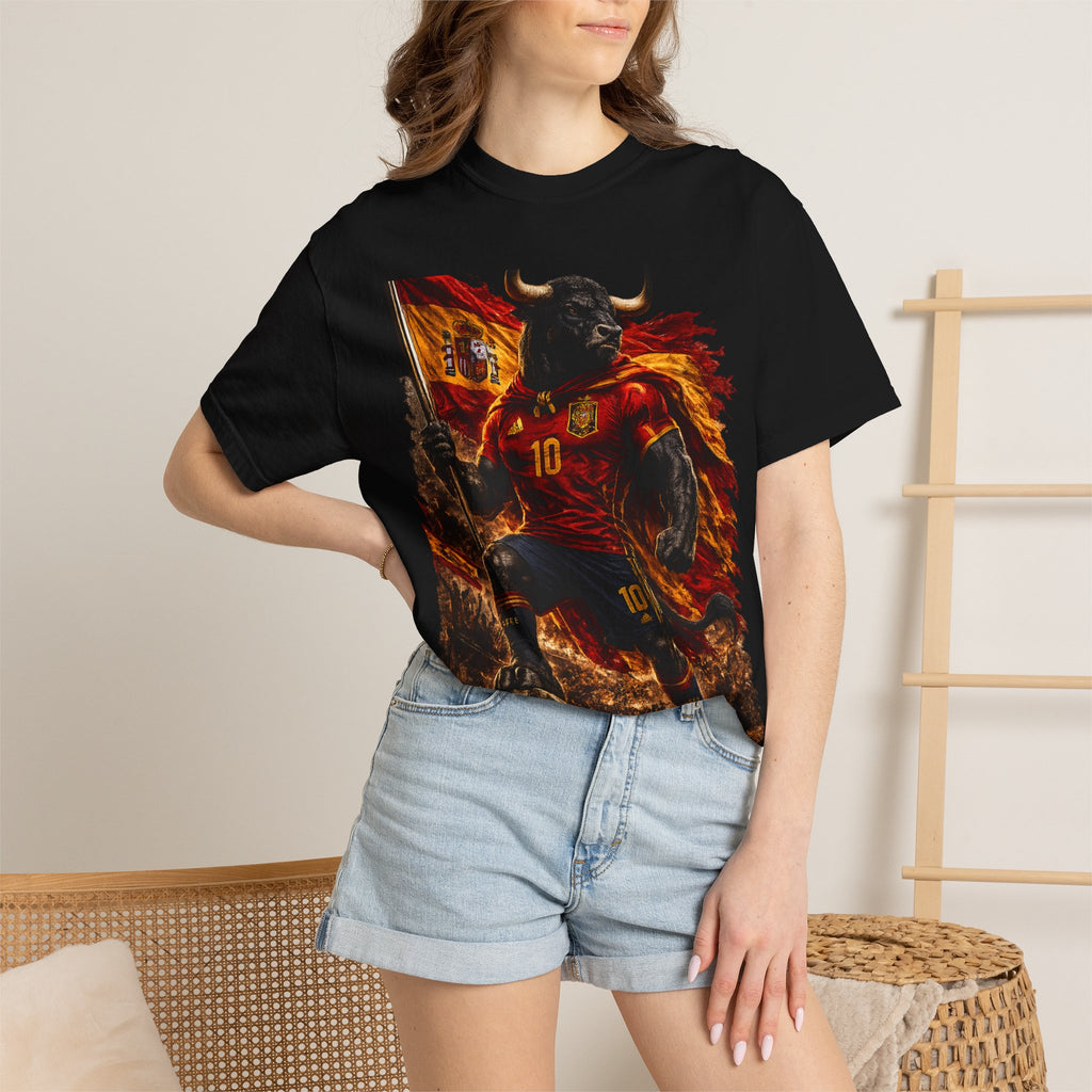 Spain Bull Soccer T-Shirt – España Football Fan Graphic Tee