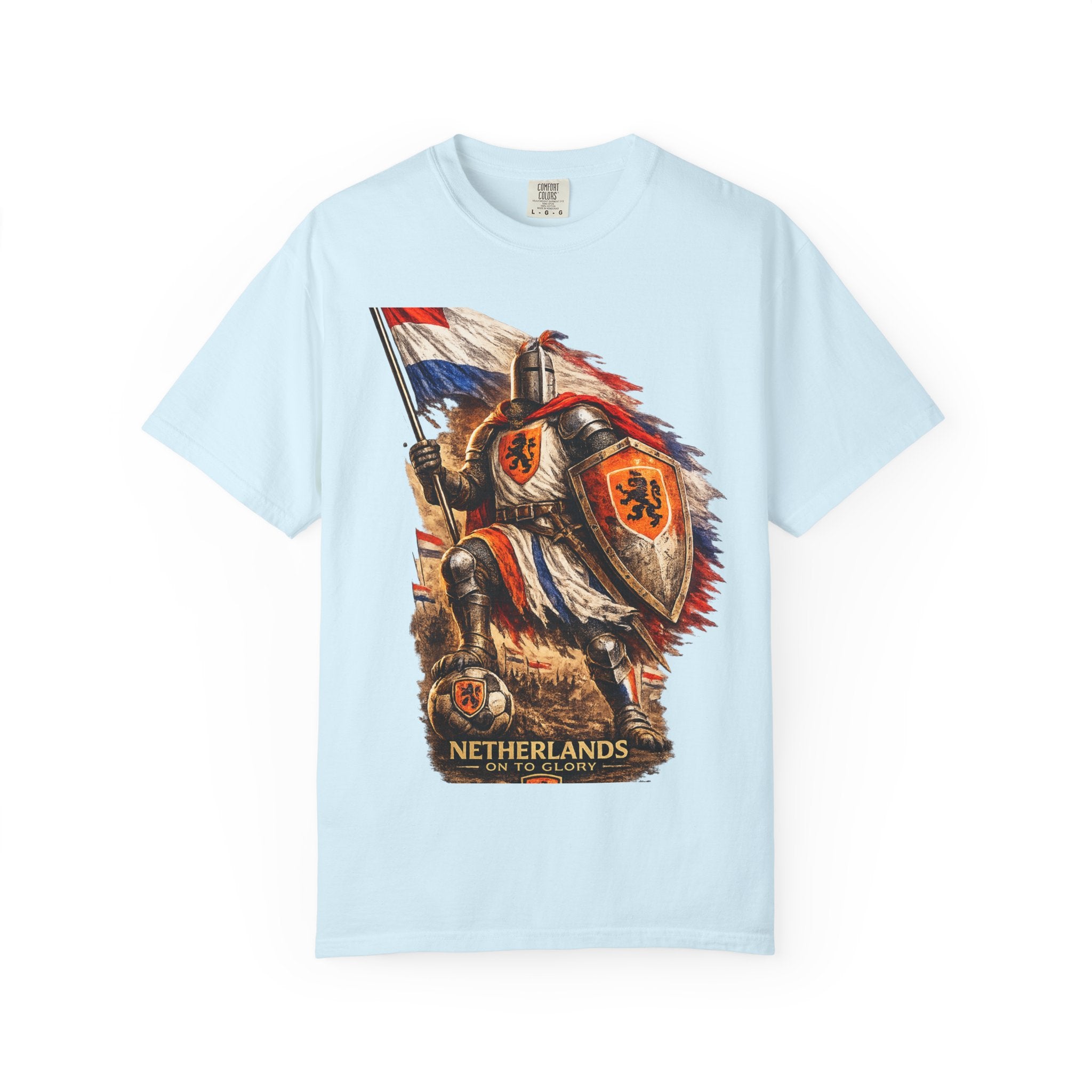 Netherlands Knight T-Shirt – Vintage Medieval Flag Graphic Tee