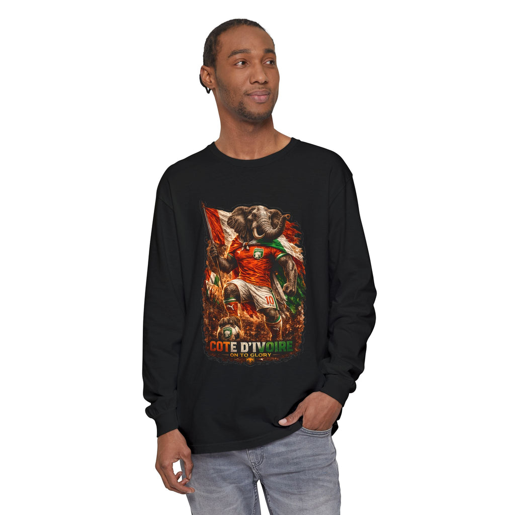 Côte d'Ivoire Elephant Graphic Long Sleeve Tee