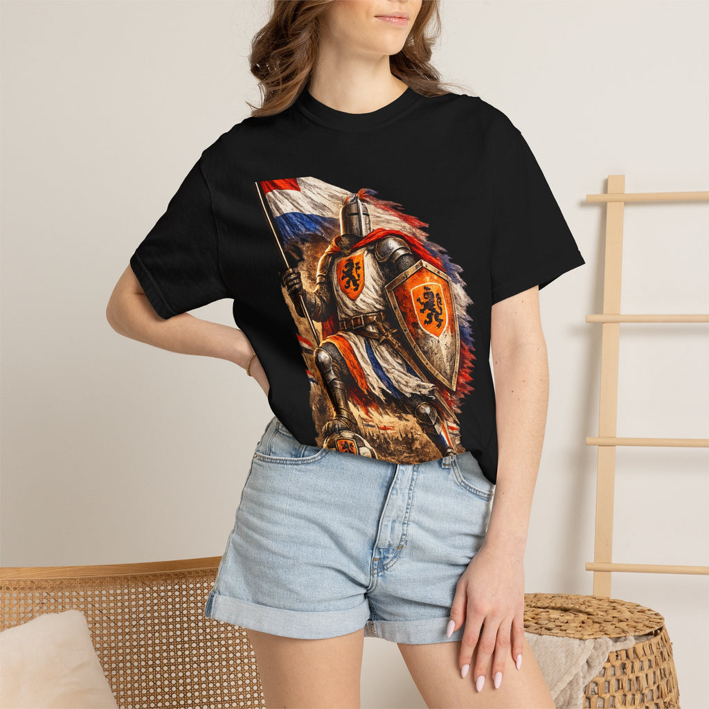 Netherlands Knight T-Shirt – Vintage Medieval Flag Graphic Tee