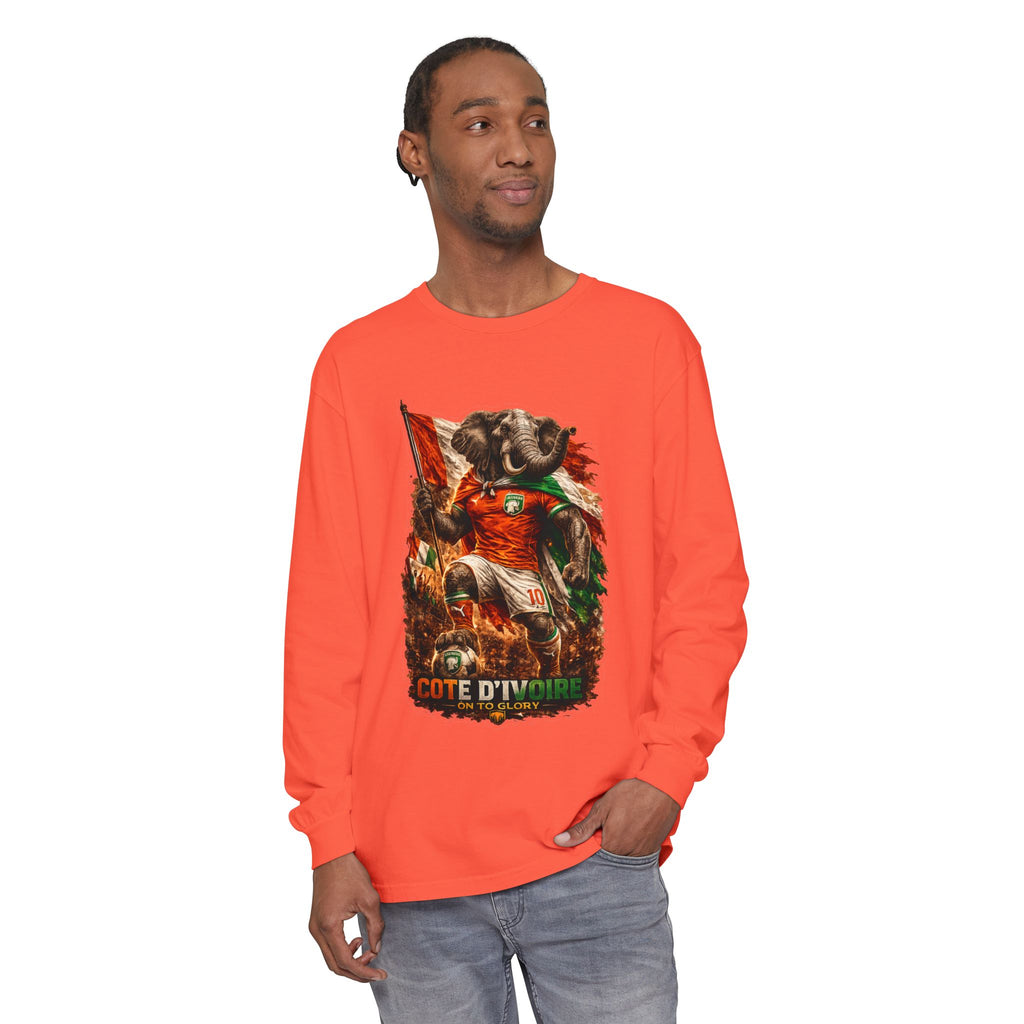 Côte d'Ivoire Elephant Graphic Long Sleeve Tee