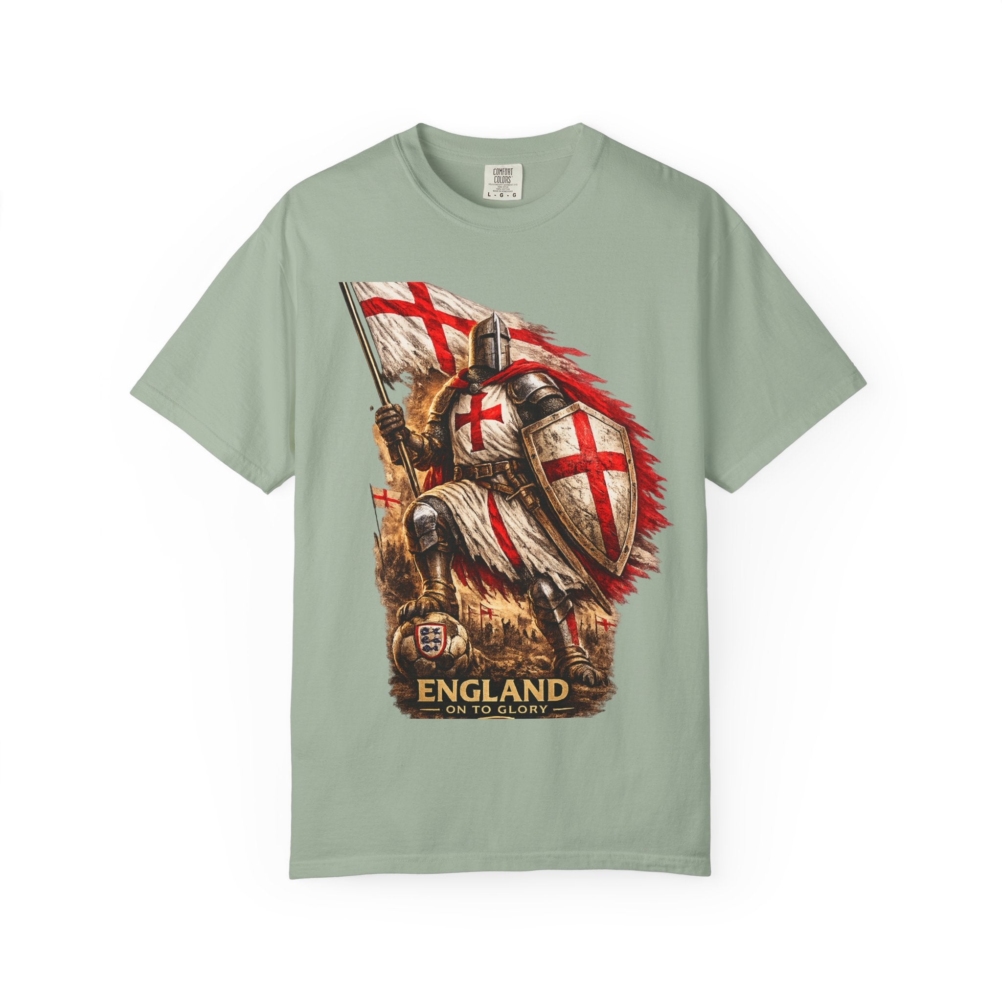 T‑Shirt — England Crusader Knight Graphic Tee (St. George’s Cross)