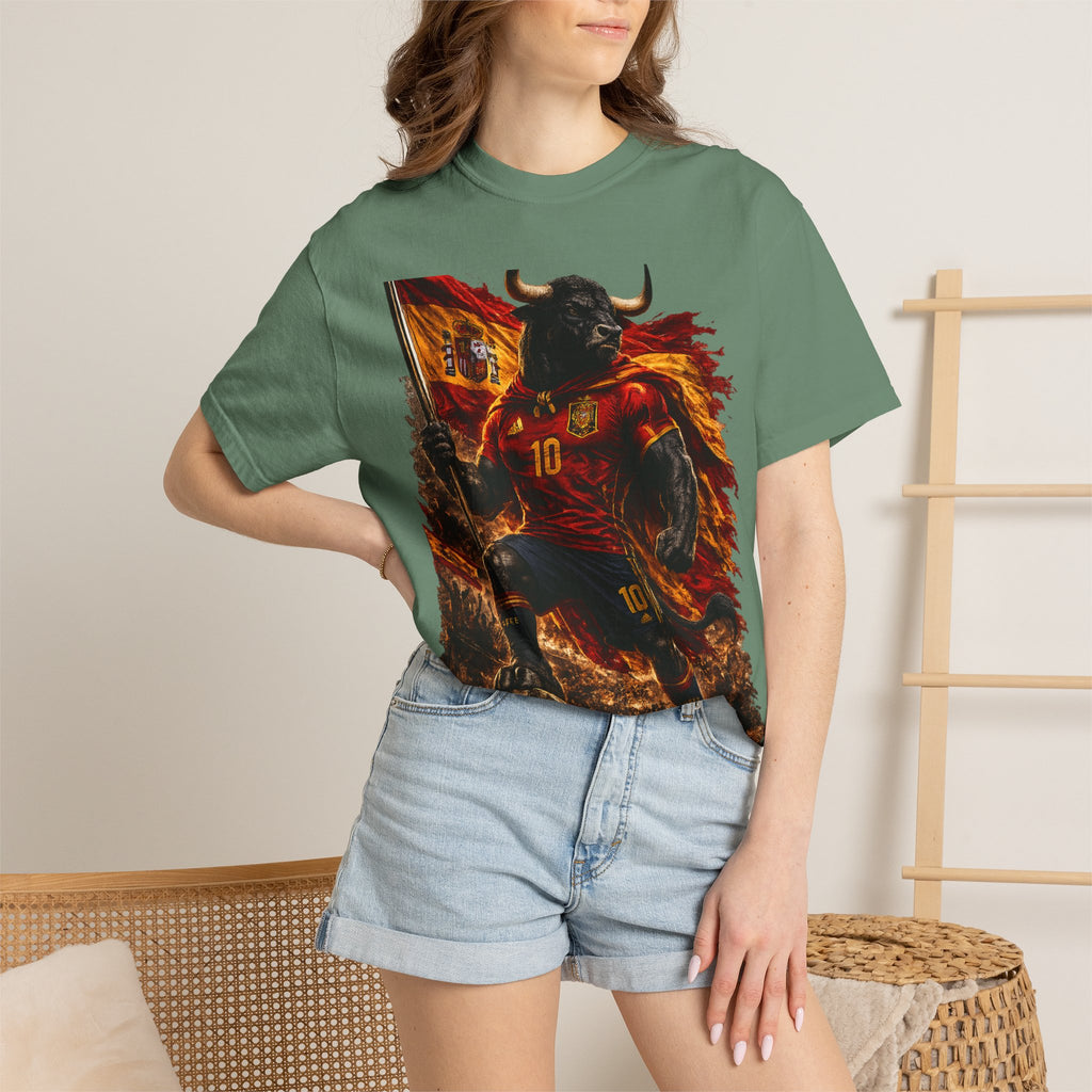 Spain Bull Soccer T-Shirt – España Football Fan Graphic Tee