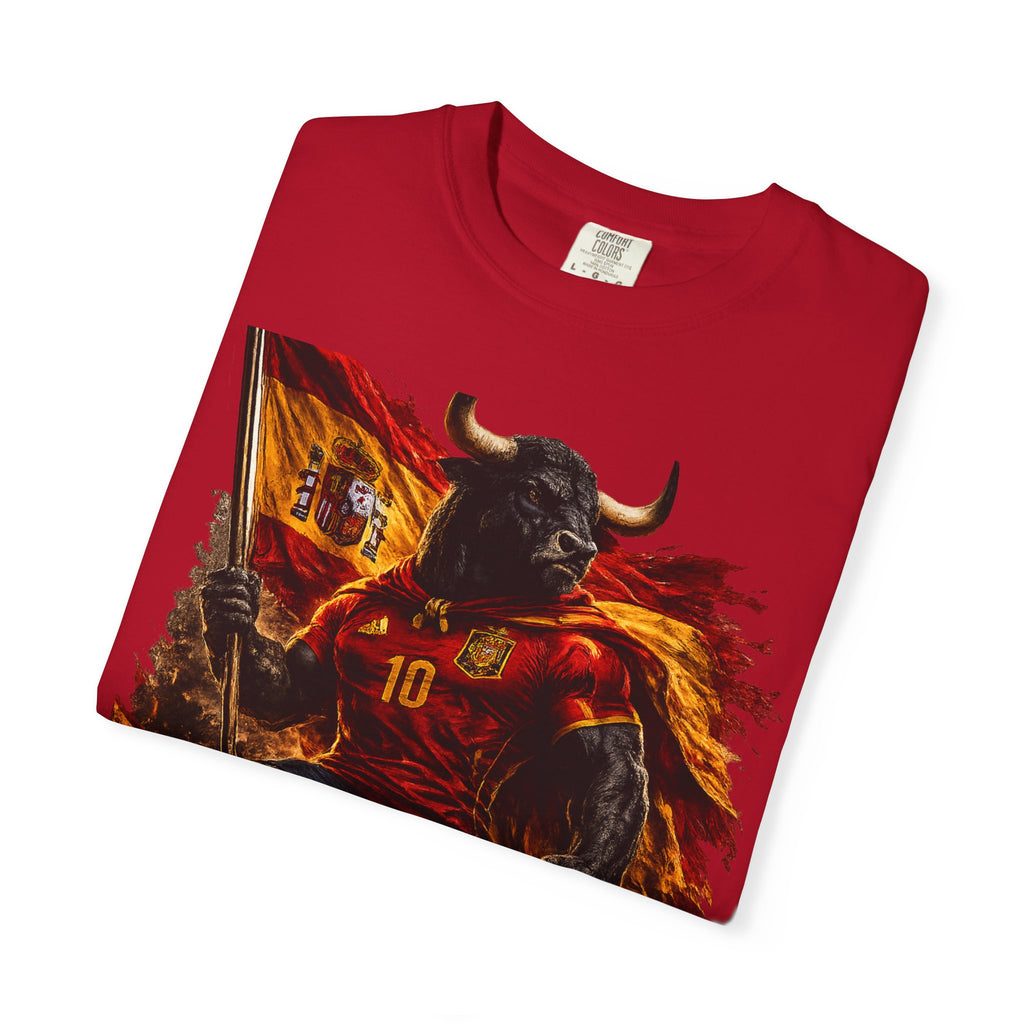 Spain Bull Soccer T-Shirt – España Football Fan Graphic Tee