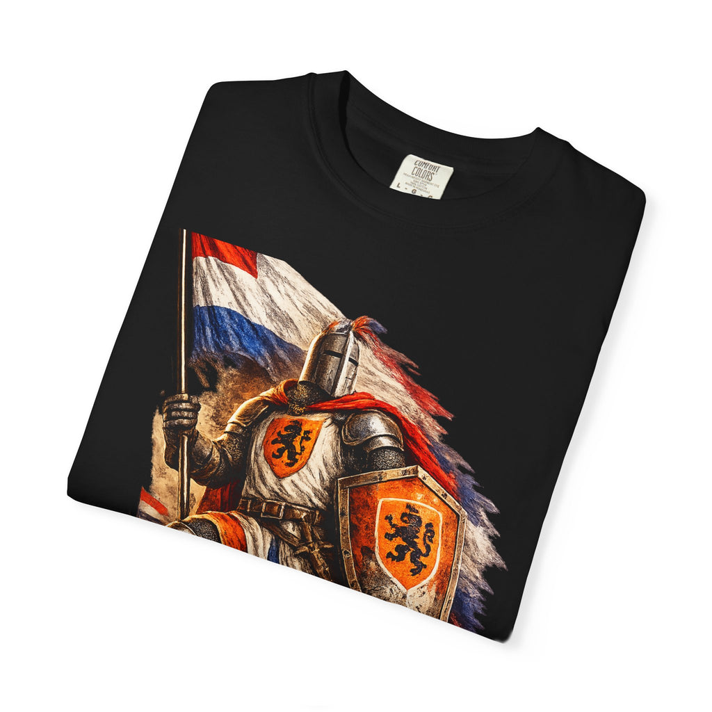 Netherlands Knight T-Shirt – Vintage Medieval Flag Graphic Tee