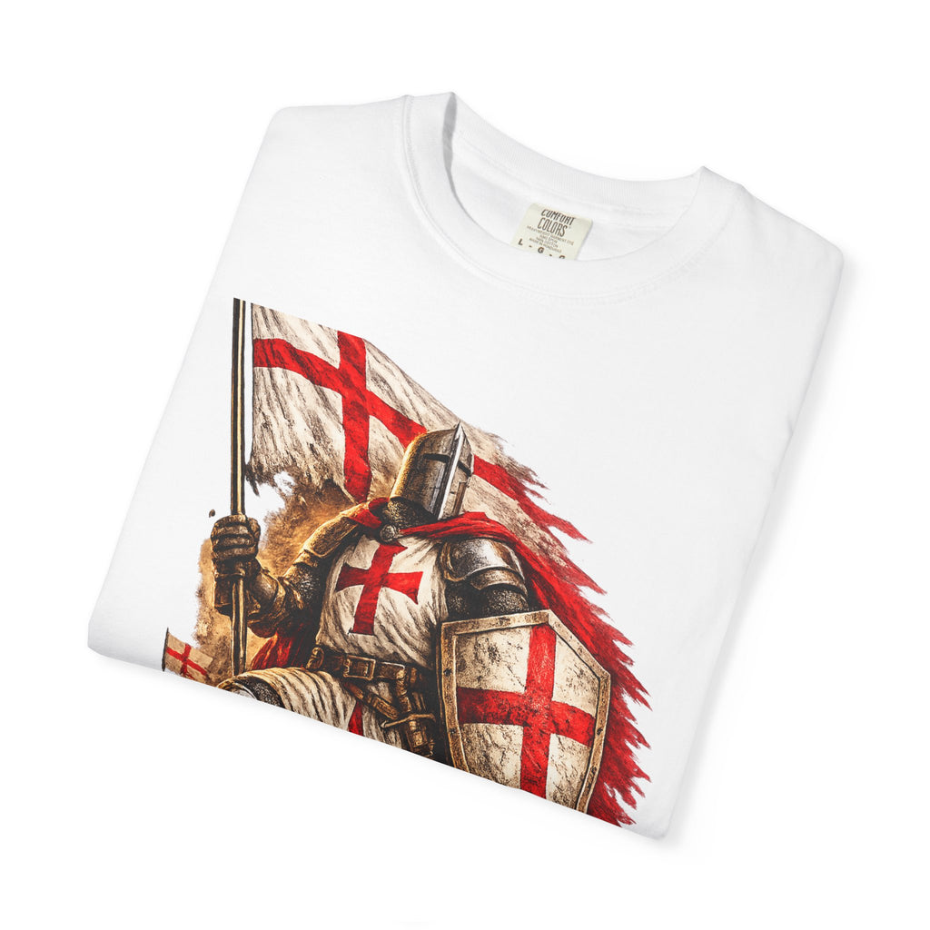 T‑Shirt — England Crusader Knight Graphic Tee (St. George’s Cross)