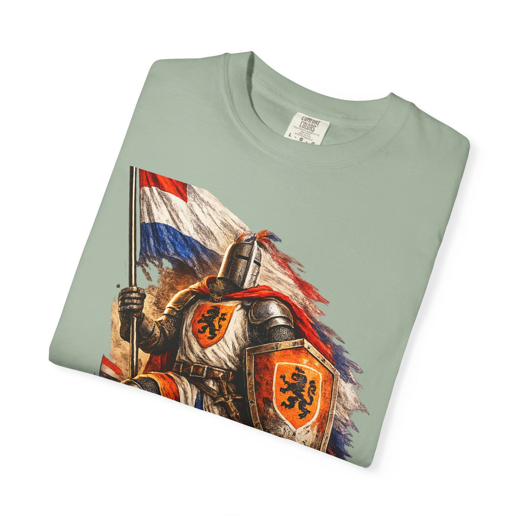 Netherlands Knight T-Shirt – Vintage Medieval Flag Graphic Tee