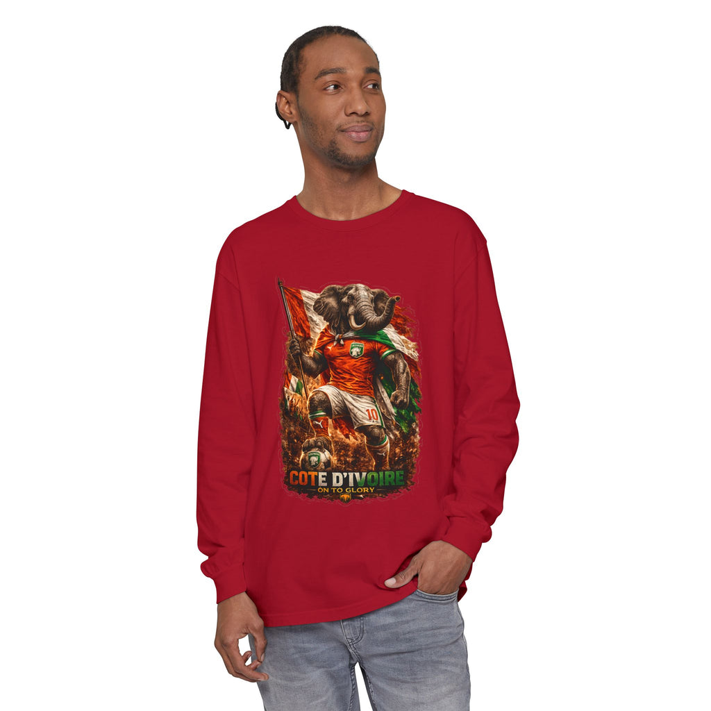Côte d'Ivoire Elephant Graphic Long Sleeve Tee